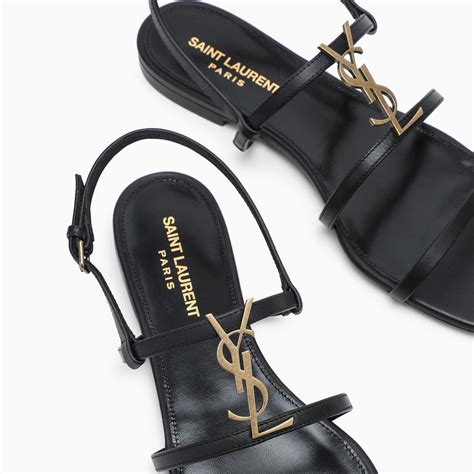 sandalo cassandra ysl|yves saint laurent flat sandals.